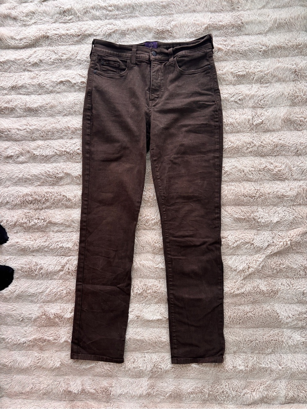 NYDJ Women's Straight-Leg Jeans in Dark Brown